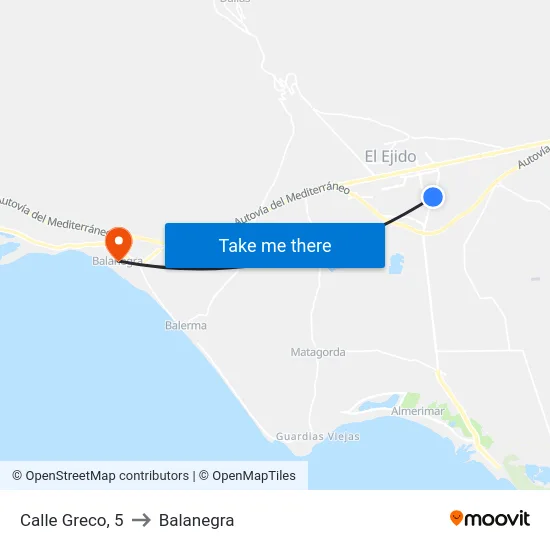 Calle Greco, 5 to Balanegra map