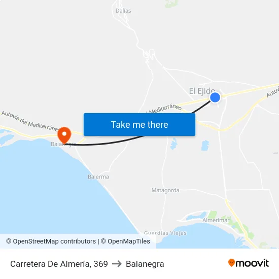 Carretera De Almería, 369 to Balanegra map