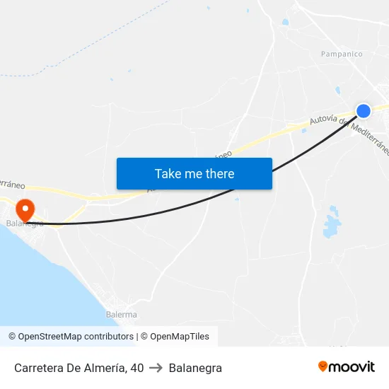 Carretera De Almería, 40 to Balanegra map