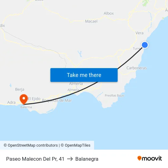 Paseo Malecon Del Pr, 41 to Balanegra map