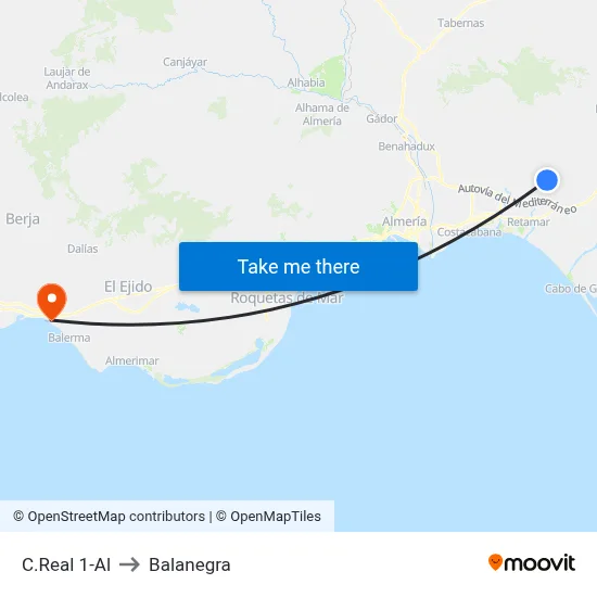 C.Real 1-Al to Balanegra map