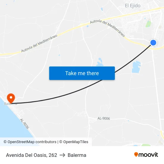Avenida Del Oasis, 262 to Balerma map
