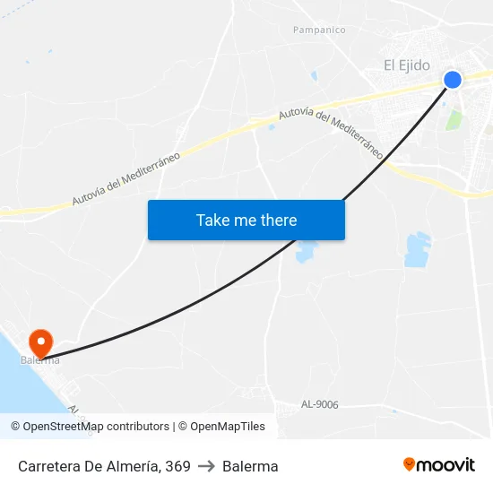 Carretera De Almería, 369 to Balerma map