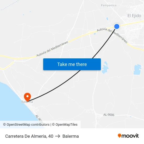 Carretera De Almería, 40 to Balerma map