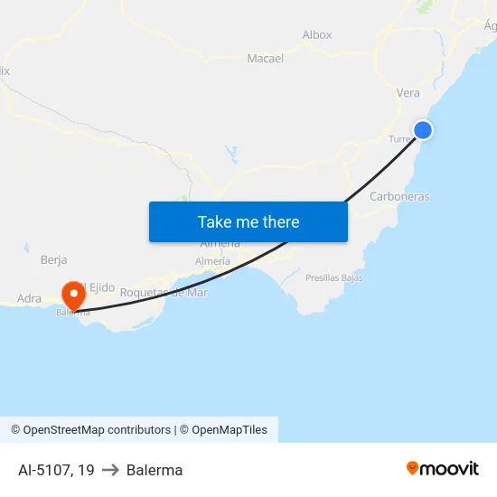 Al-5107, 19 to Balerma map