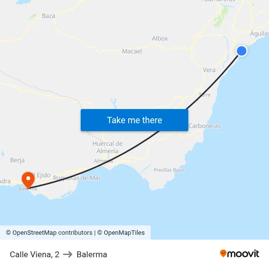 Calle Viena, 2 to Balerma map