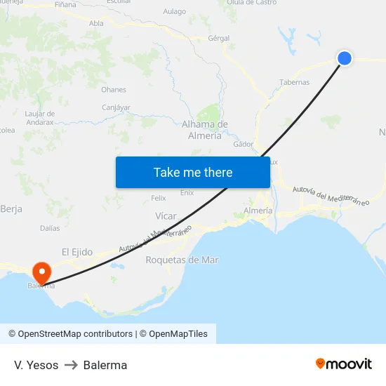 V. Yesos to Balerma map