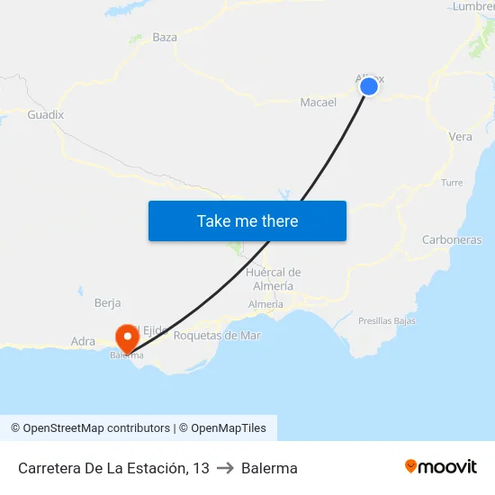 Carretera De La Estación, 13 to Balerma map