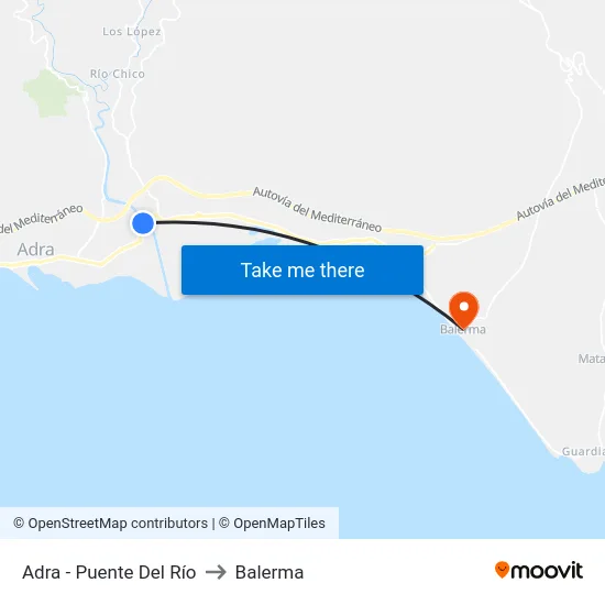 Adra - Puente Del Río to Balerma map