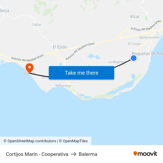Cortijos Marín - Cooperativa to Balerma map