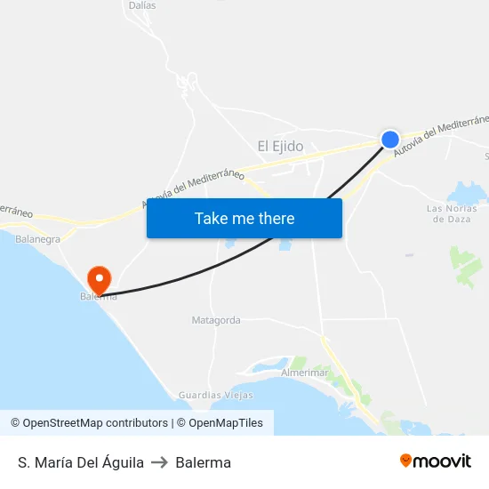 S. María Del Águila to Balerma map