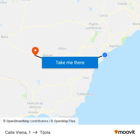 Calle Viena, 1 to Tíjola map