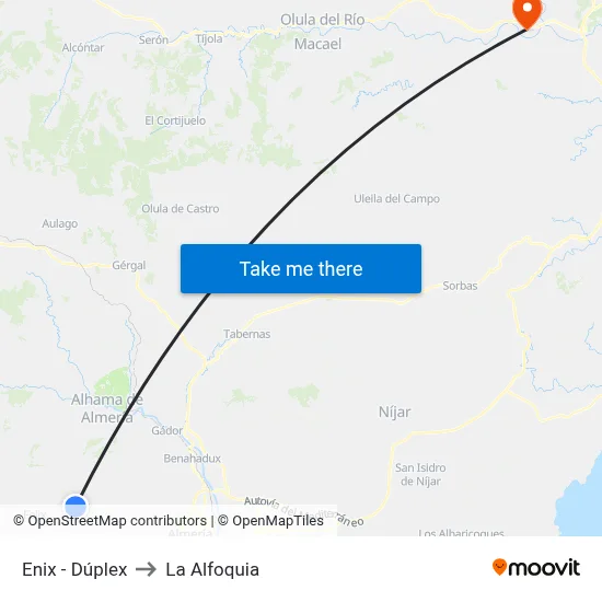 Enix - Dúplex to La Alfoquia map