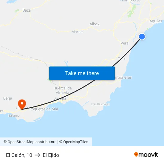 El Calón, 10 to El Ejido map
