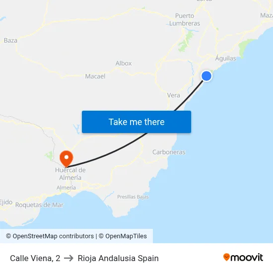 Calle Viena, 2 to Rioja Andalusia Spain map