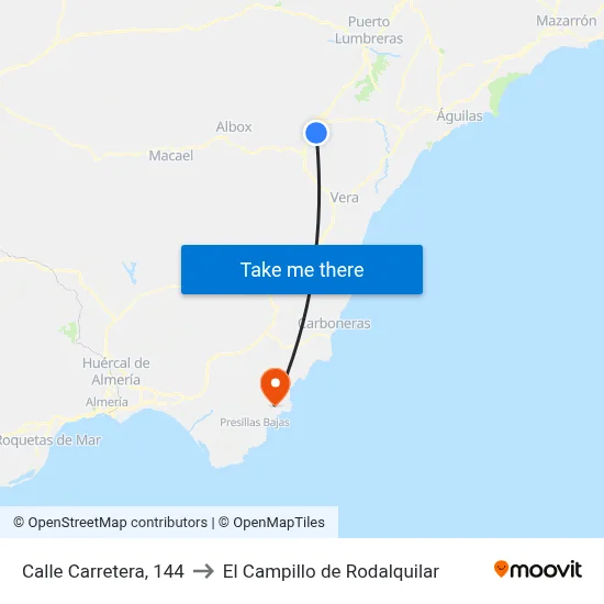 Calle Carretera, 144 to El Campillo de Rodalquilar map