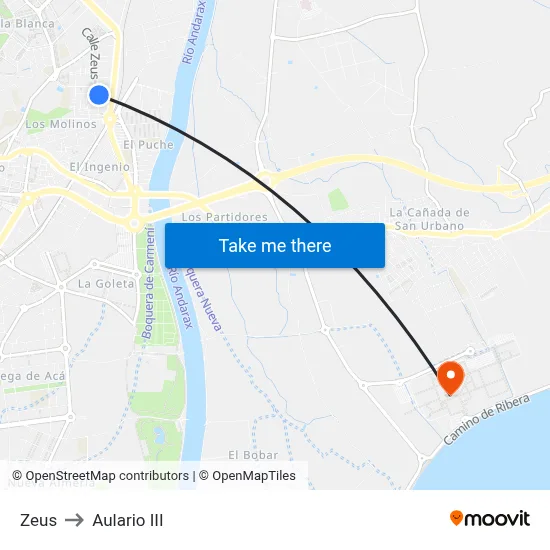 Zeus to Aulario III map