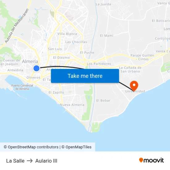 La Salle to Aulario III map