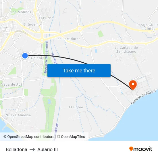 Belladona to Aulario III map