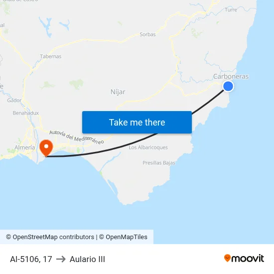 Al-5106, 17 to Aulario III map