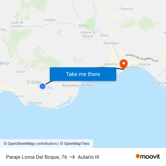 Paraje Loma Del Boque, 76 to Aulario III map