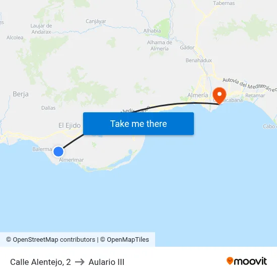 Calle Alentejo, 2 to Aulario III map