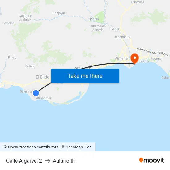 Calle Algarve, 2 to Aulario III map