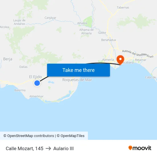 Calle Mozart, 145 to Aulario III map