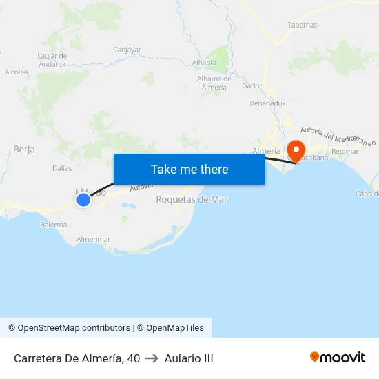 Carretera De Almería, 40 to Aulario III map