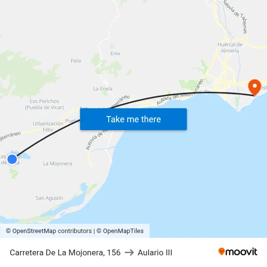 Carretera De La Mojonera, 156 to Aulario III map