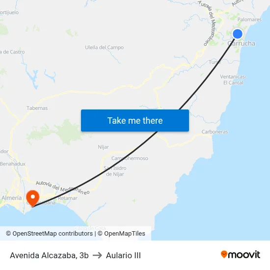 Avenida Alcazaba, 3b to Aulario III map