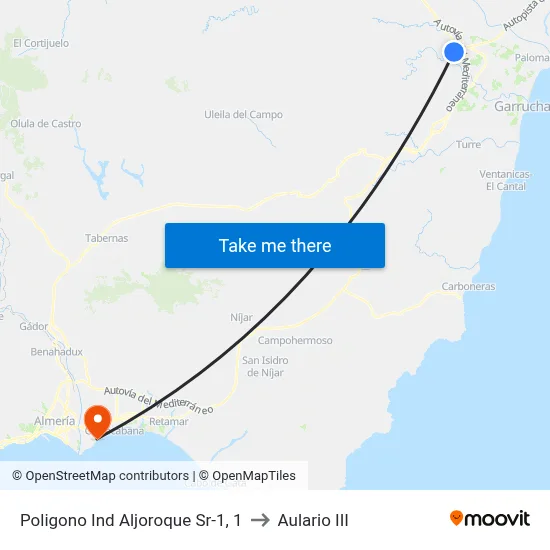 Poligono Ind Aljoroque Sr-1, 1 to Aulario III map