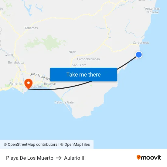 Playa De Los Muerto to Aulario III map