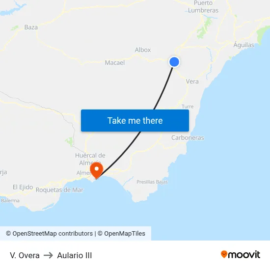 V. Overa to Aulario III map