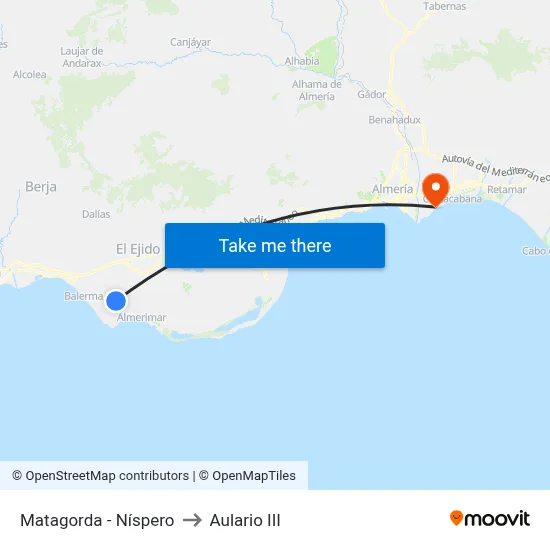 Matagorda - Níspero to Aulario III map