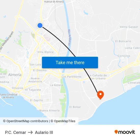 P.C. Cemar to Aulario III map