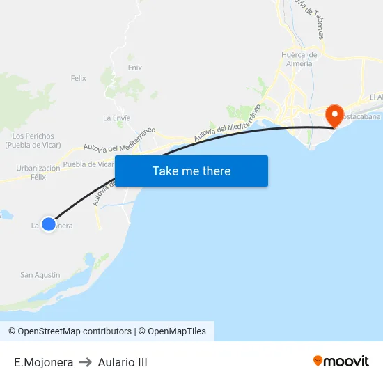 E.Mojonera to Aulario III map