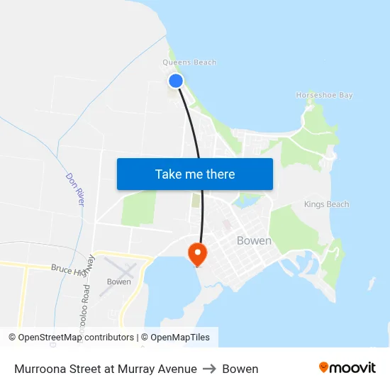 Murroona Street at Murray Avenue to Bowen map