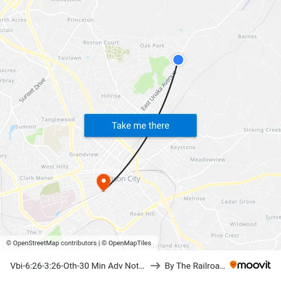 Vbi-6:26-3:26-Oth-30 Min Adv Notice-Call 929-7119 to By The Railroad Tracks map