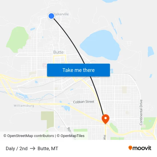 Daly / 2nd to Butte, MT map