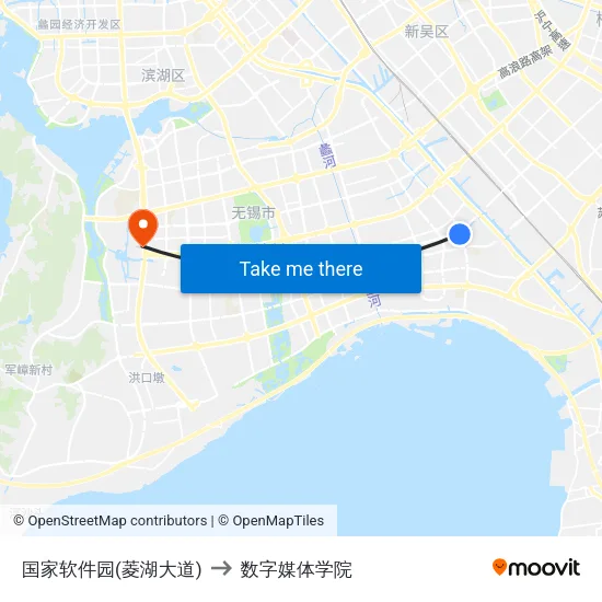国家软件园(菱湖大道) to 数字媒体学院 map