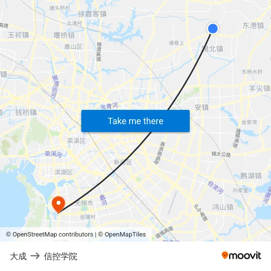 大成 to 信控学院 map