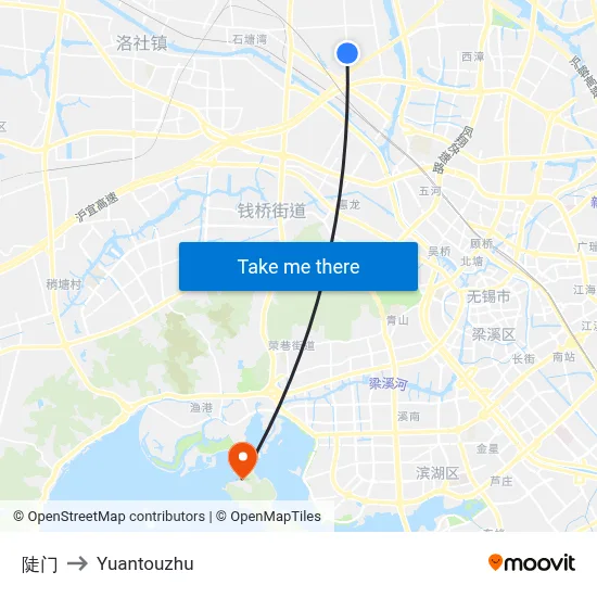 Steep Gate to Yuantouzhu map