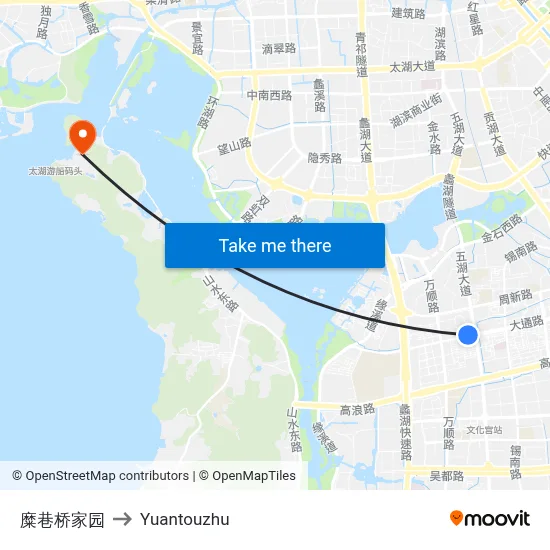 Mixiang Bridge Home to Yuantouzhu map