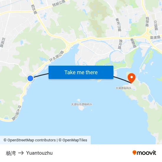 intersection to Yuantouzhu map