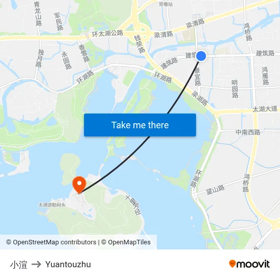 小渲 to Yuantouzhu map
