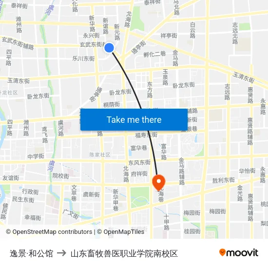 逸景·和公馆 to 山东畜牧兽医职业学院南校区 map