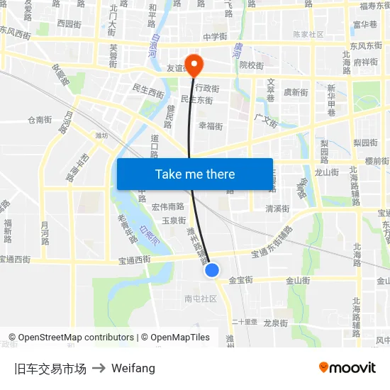 Used Car Trading Market to Weifang map