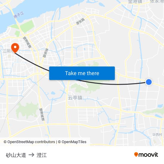 砂山大道 to 澄江 map