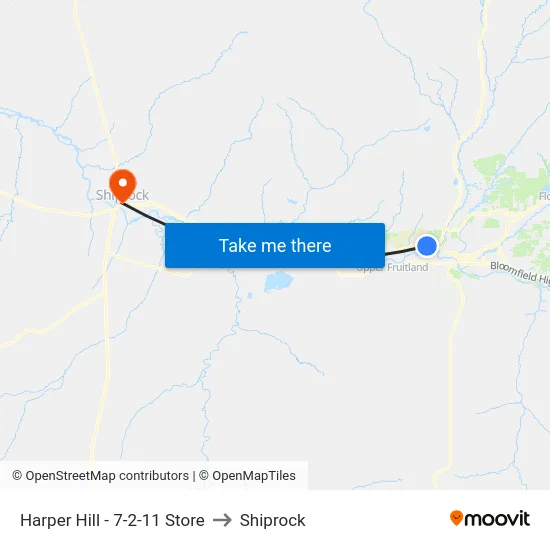 Harper Hill - 7-2-11 Store to Shiprock map